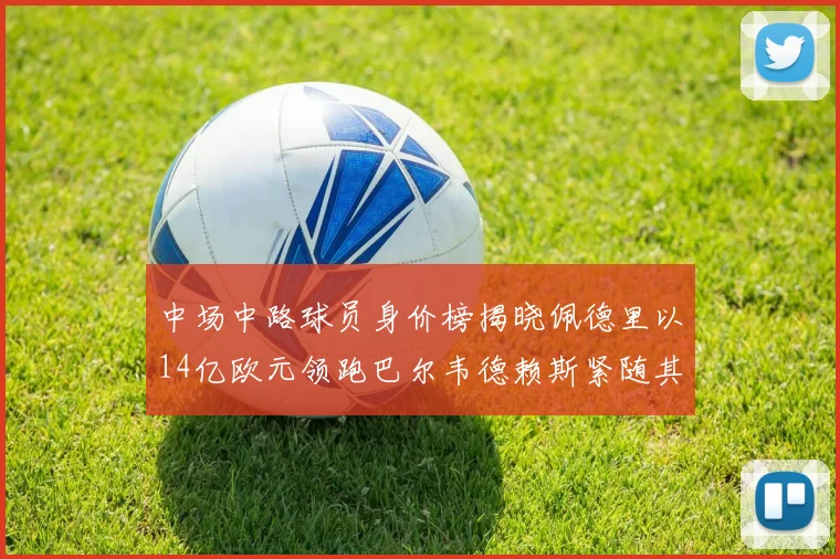 中场中路球员身价榜揭晓佩德里以14亿欧元领跑巴尔韦德赖斯紧随其后